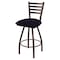 Holland Bar Stool Co 25" Swivel Counter Stool, Brnz Finish, Canter Twilight Seat X410 - alternate 1